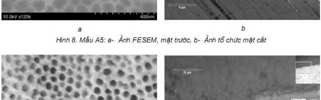 Ảnh hưởng của thời gian và điện thế anốt hóa đến cấu trúc lỗ xốp nanô của màng ôxít nhôm Al2O3
